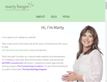 Tablet Screenshot of martyharger.com